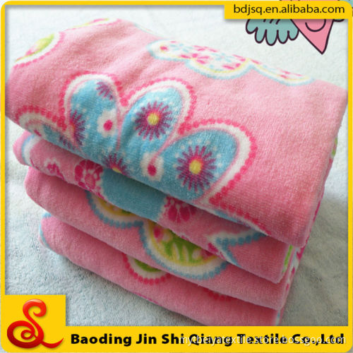 Wholesale Cotton Velvet Flower Printing Beach Towel, Velvet Printed Beach Towel
